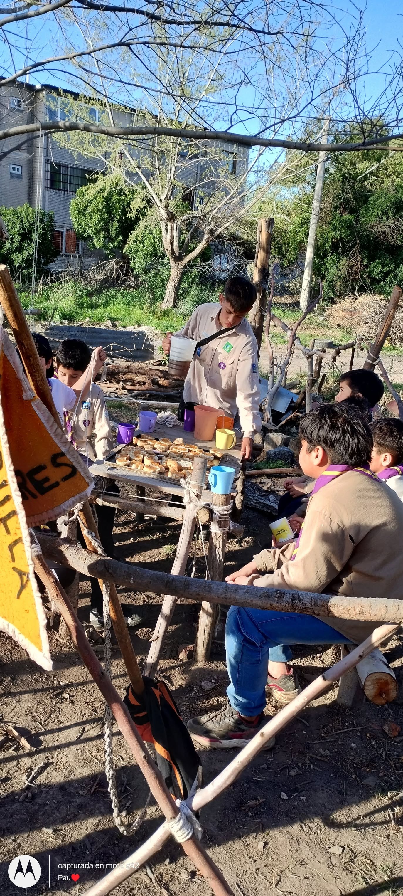 Unidad compartiendo la merienda